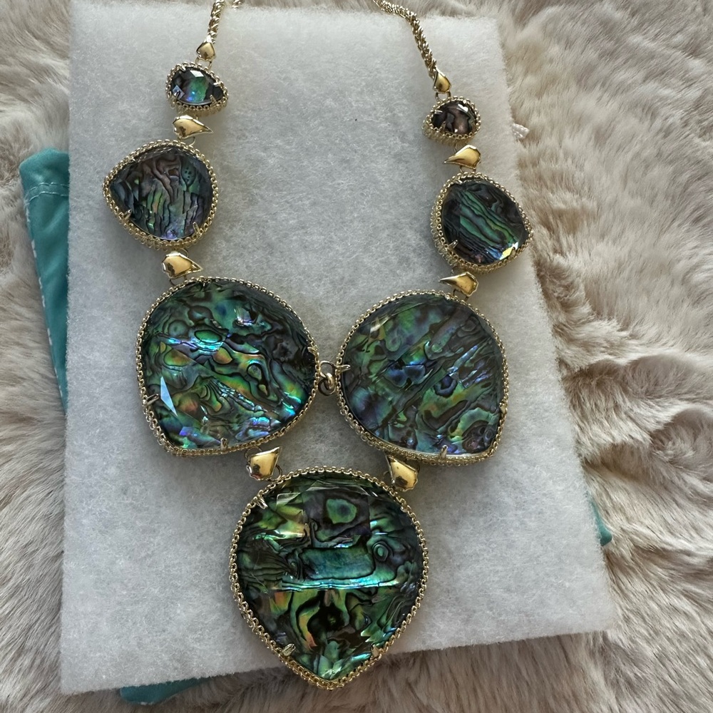 Elegant Abalone Statement Necklace